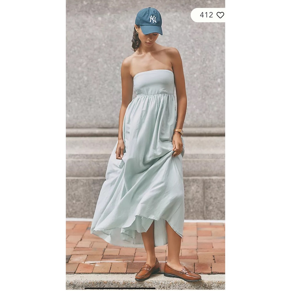 Sundays Aphrodite Strapless Maxi Dress NWT
SIZE M

in sky gray - Picture 3 of 16